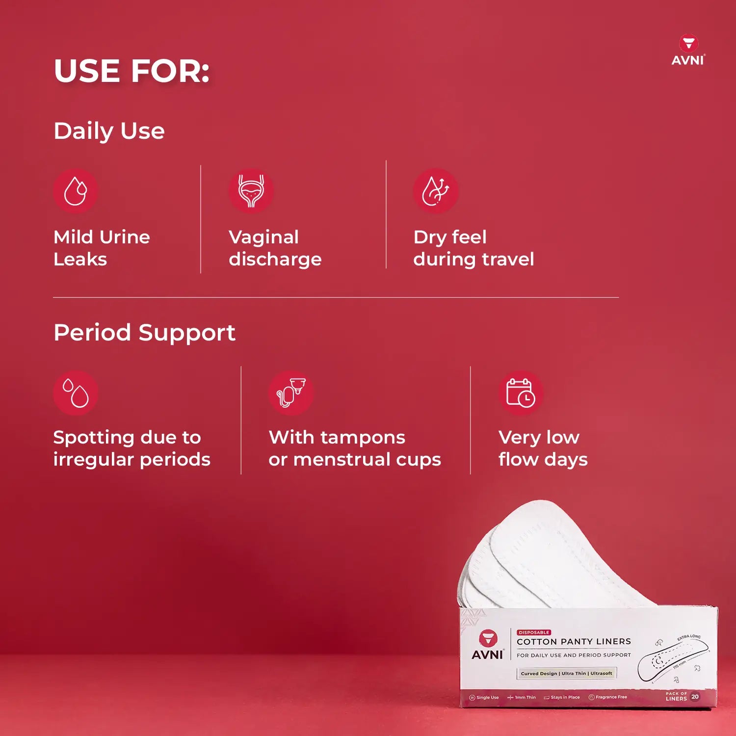 period panty liners at free shipping