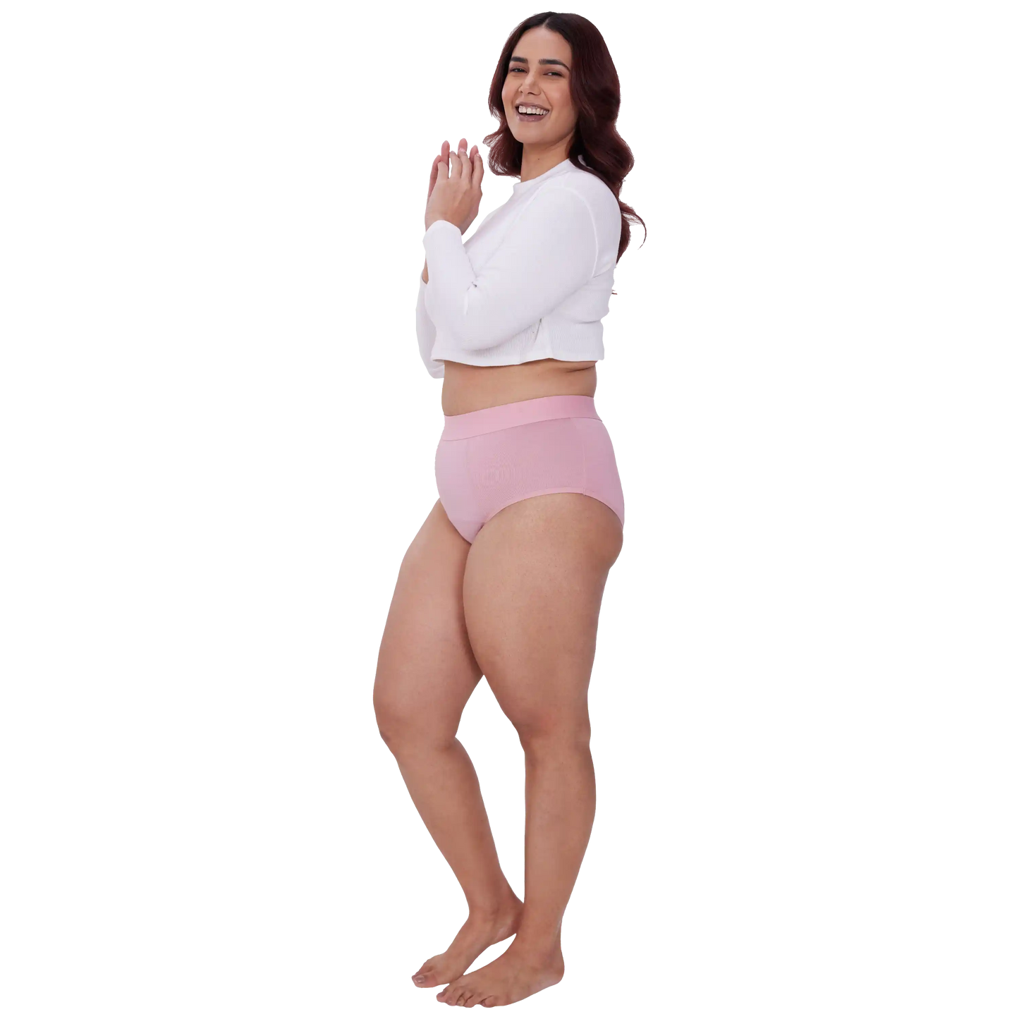 baby pink heavy flow period panty
