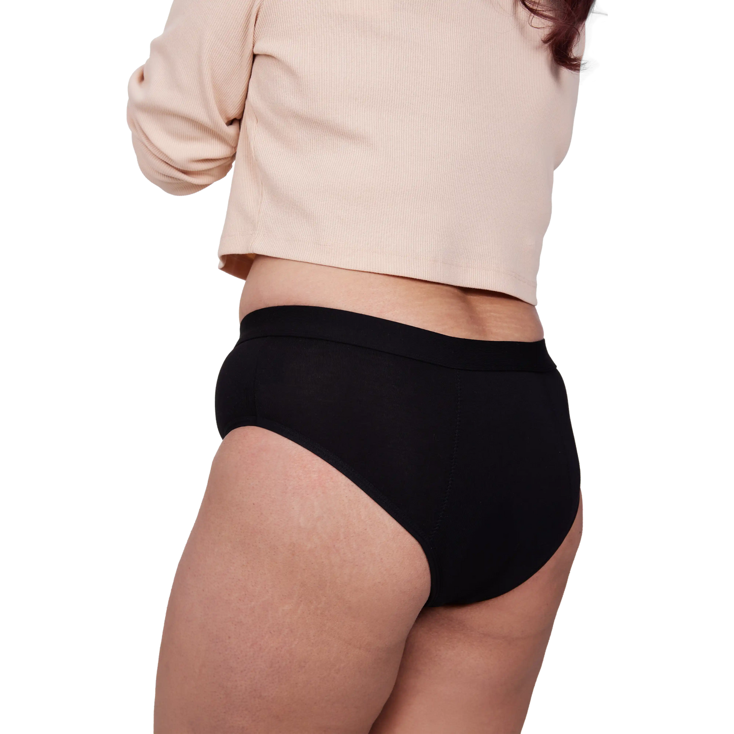 Black Midbrief Period Panty