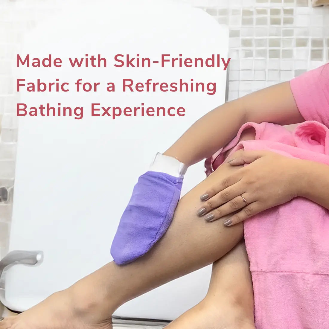 exfoliating glove by beme