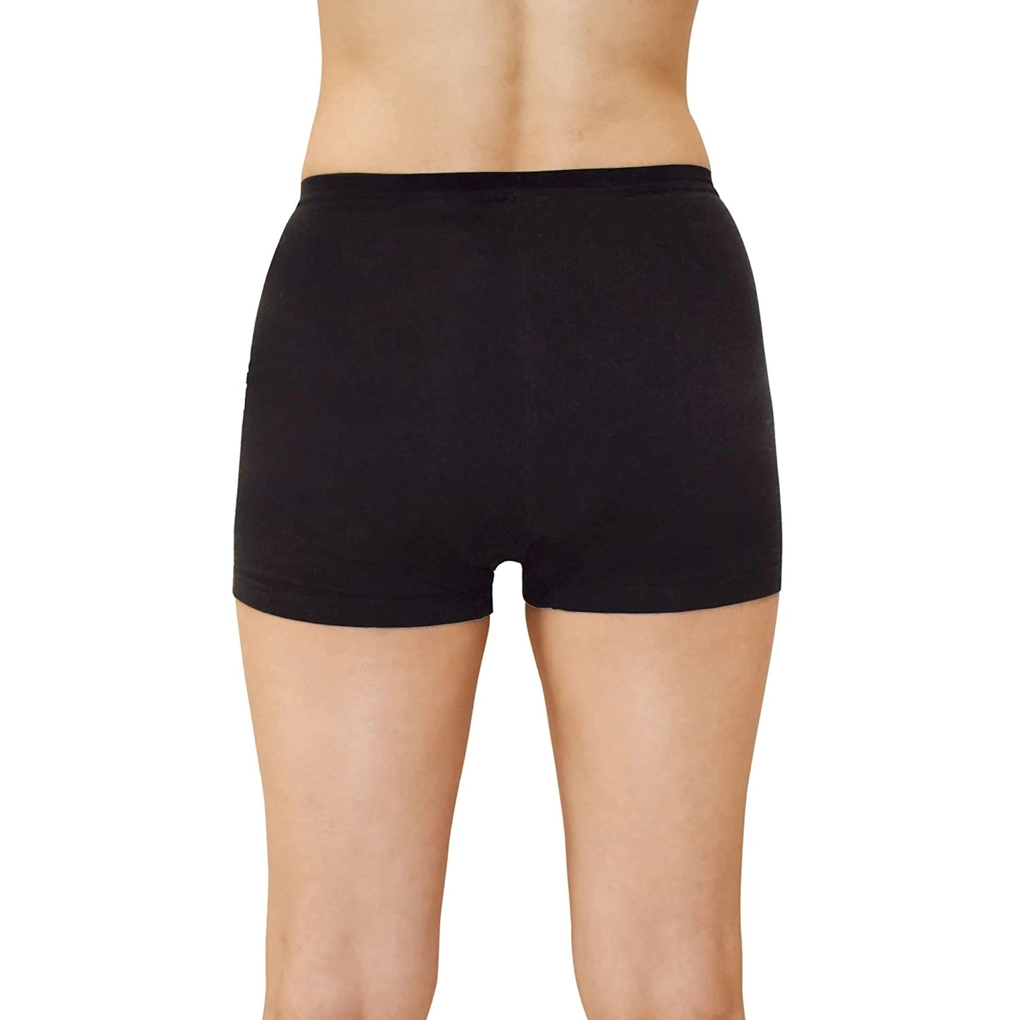Qnix Black Boxer Brief Period Panty