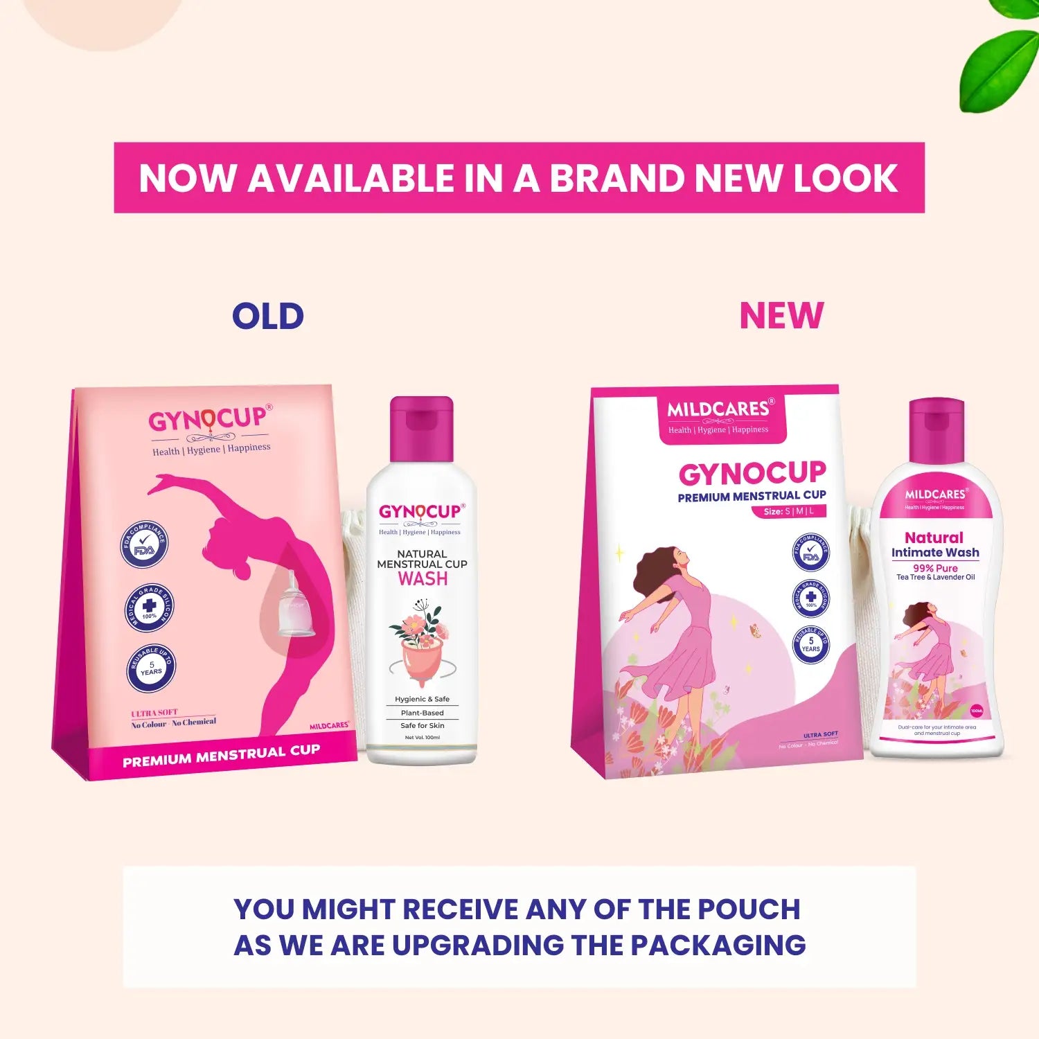 menstrual cup in all sizes