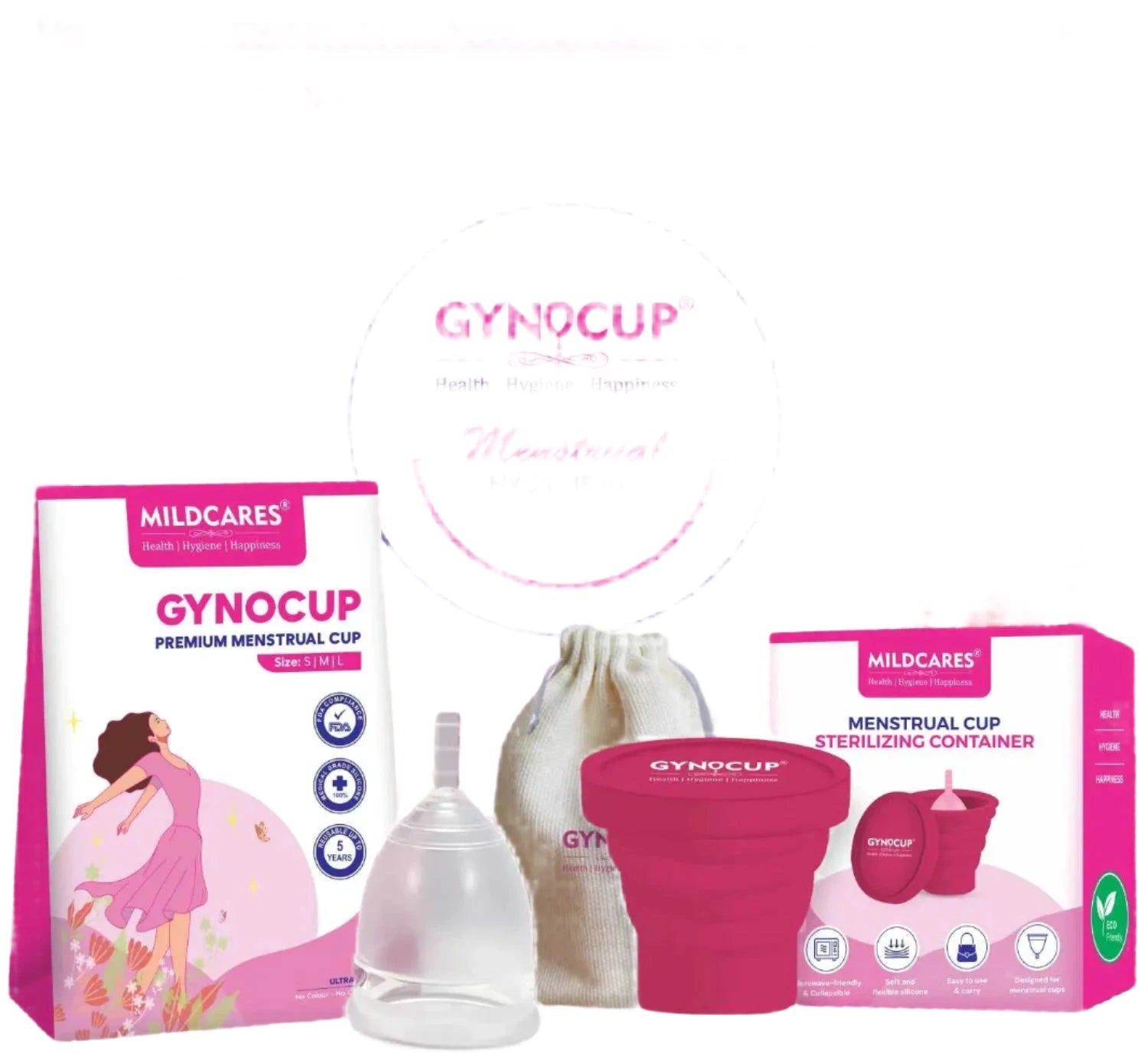 menstrual cup and sterilizer combo
