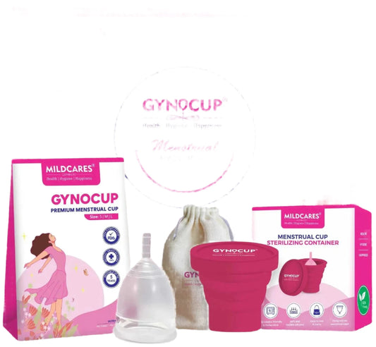 menstrual cup and sterilizer combo