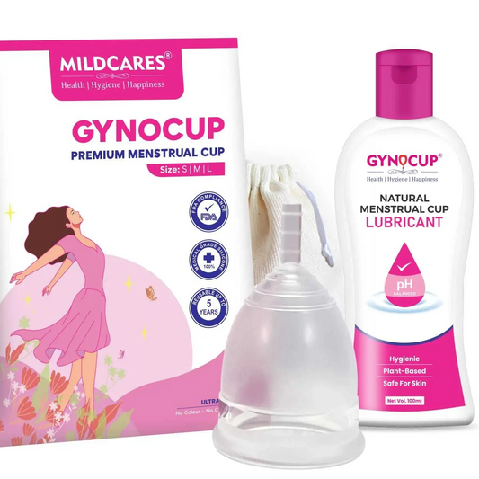 menstrual cup with lubricant