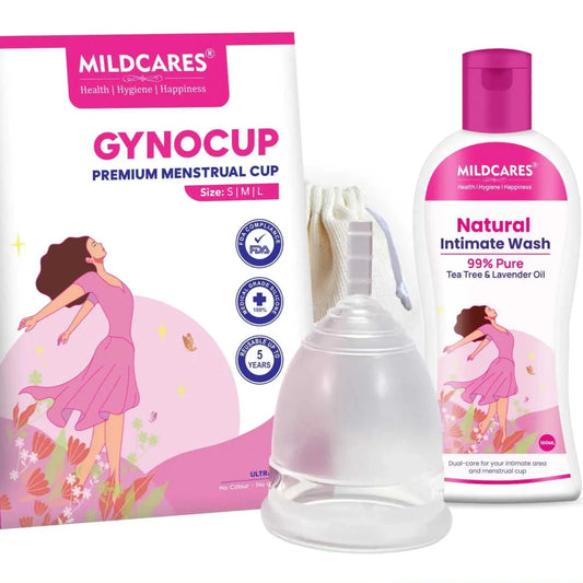 menstrual cup with liquid wash