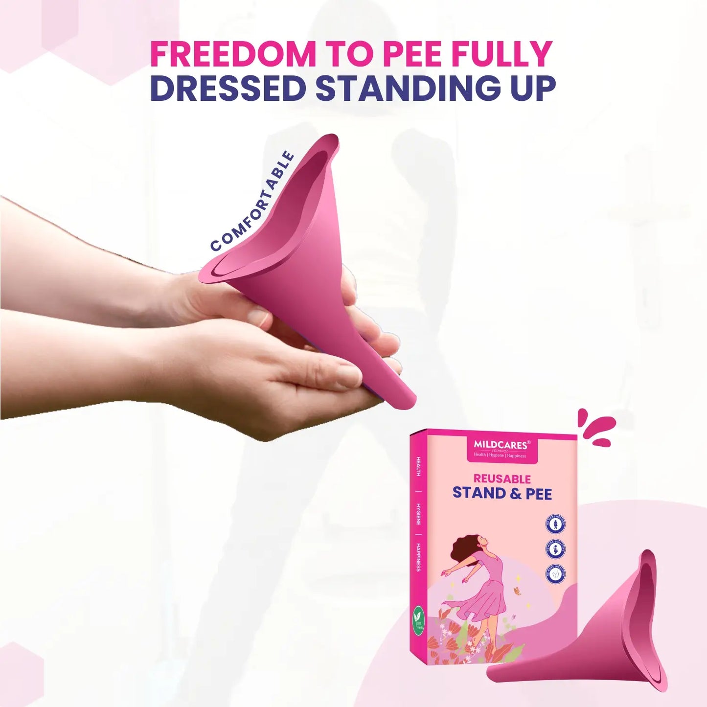 silicone stand and pee device