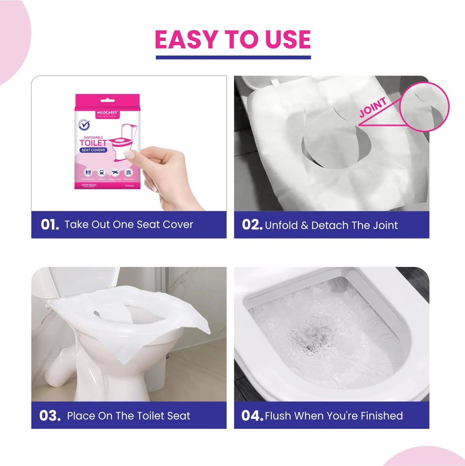 how to use toilet seat covers
