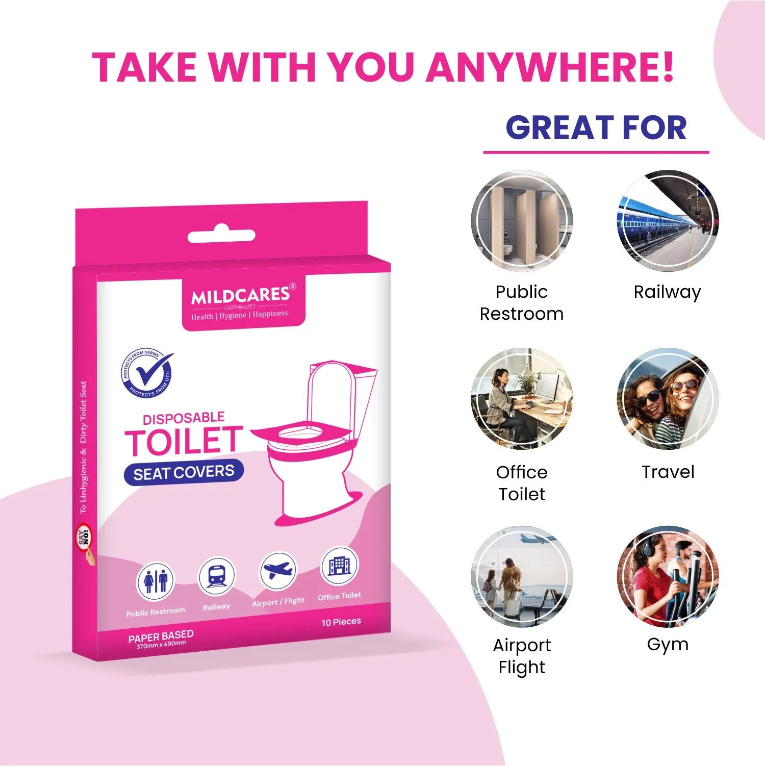 where to use toilet seat covers