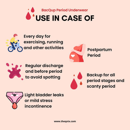 BacQup पुन: प्रयोज्य पीरियड पैंटी ब्रीफ
