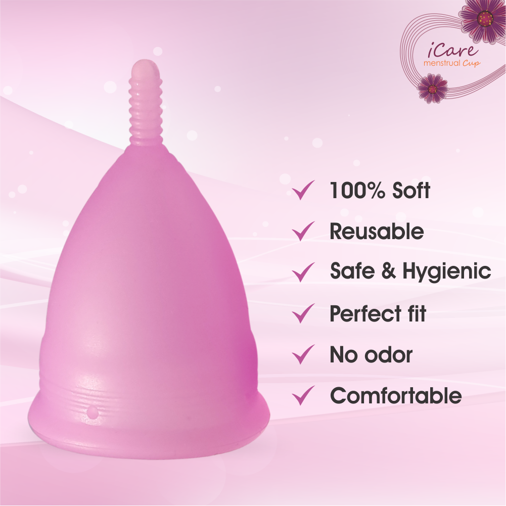 iCare Menstrual Cup Medium (Pink)