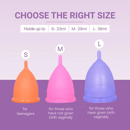 Different Sizes of Menstrual Cup