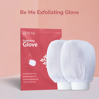 exfoliating glove to remove dead skin