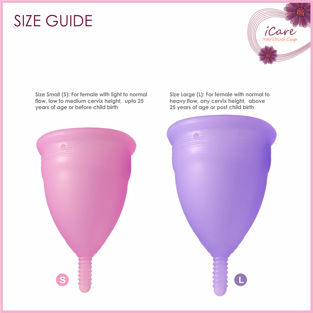 iCare Menstrual Cup Large (Purple)