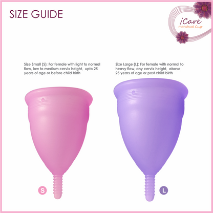 iCare Menstrual Cup Large (Purple)