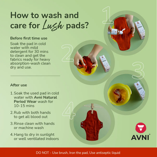 how to wash cloth pads