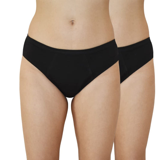 QNIX BacQup Reusable Period Panty Brief (Pack of 2)