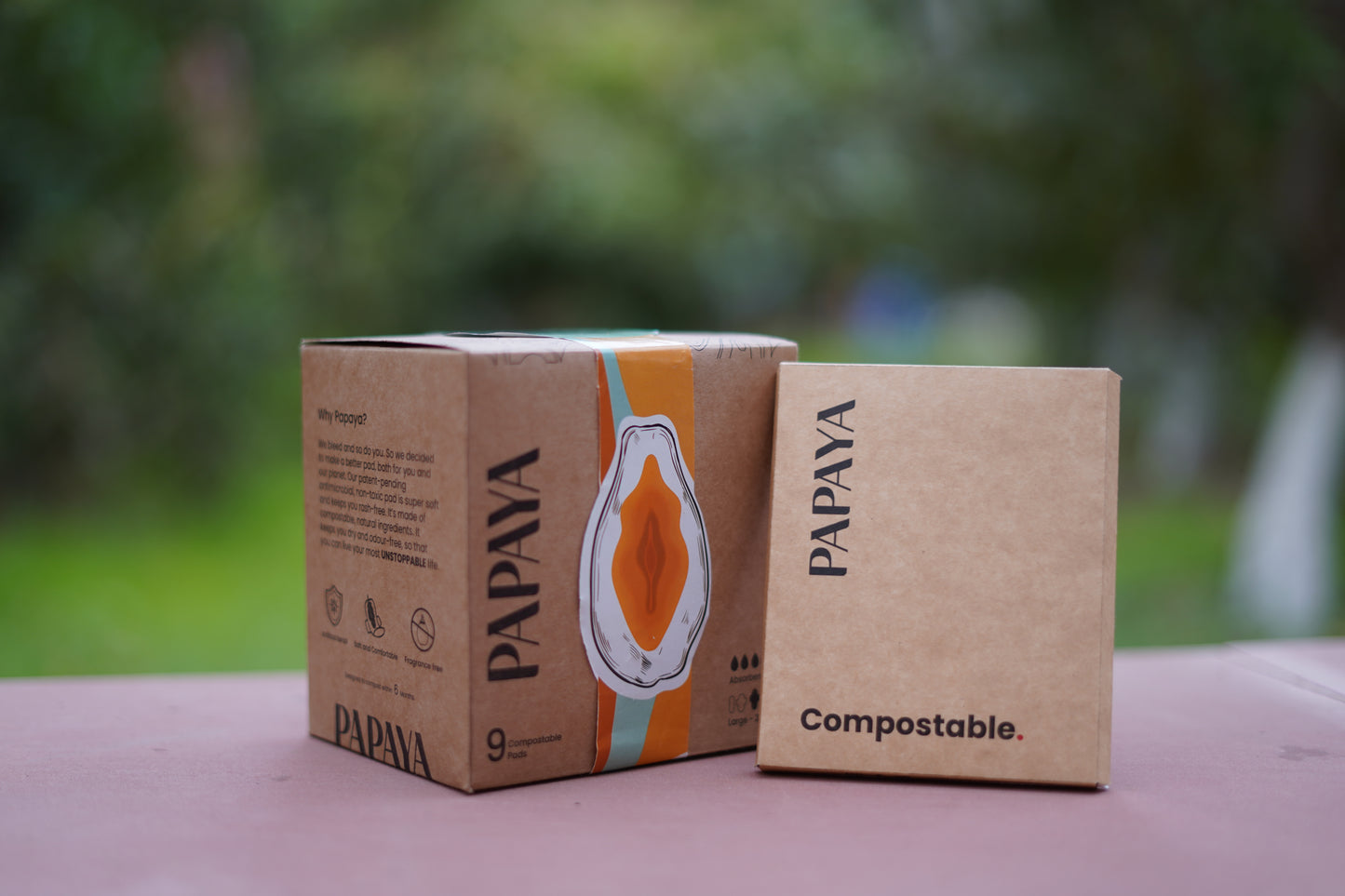 Papaya Menstrual Pads (Box of 9)