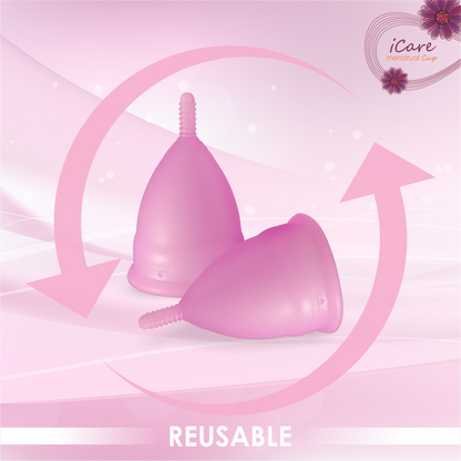 iCare Menstrual Cup Medium (Pink)