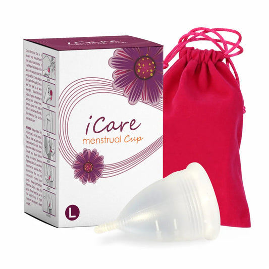 white menstrual cup