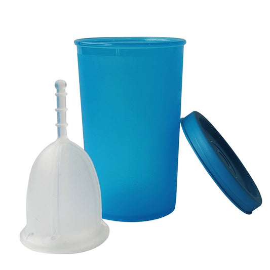 blue menstrual cup sterilizer